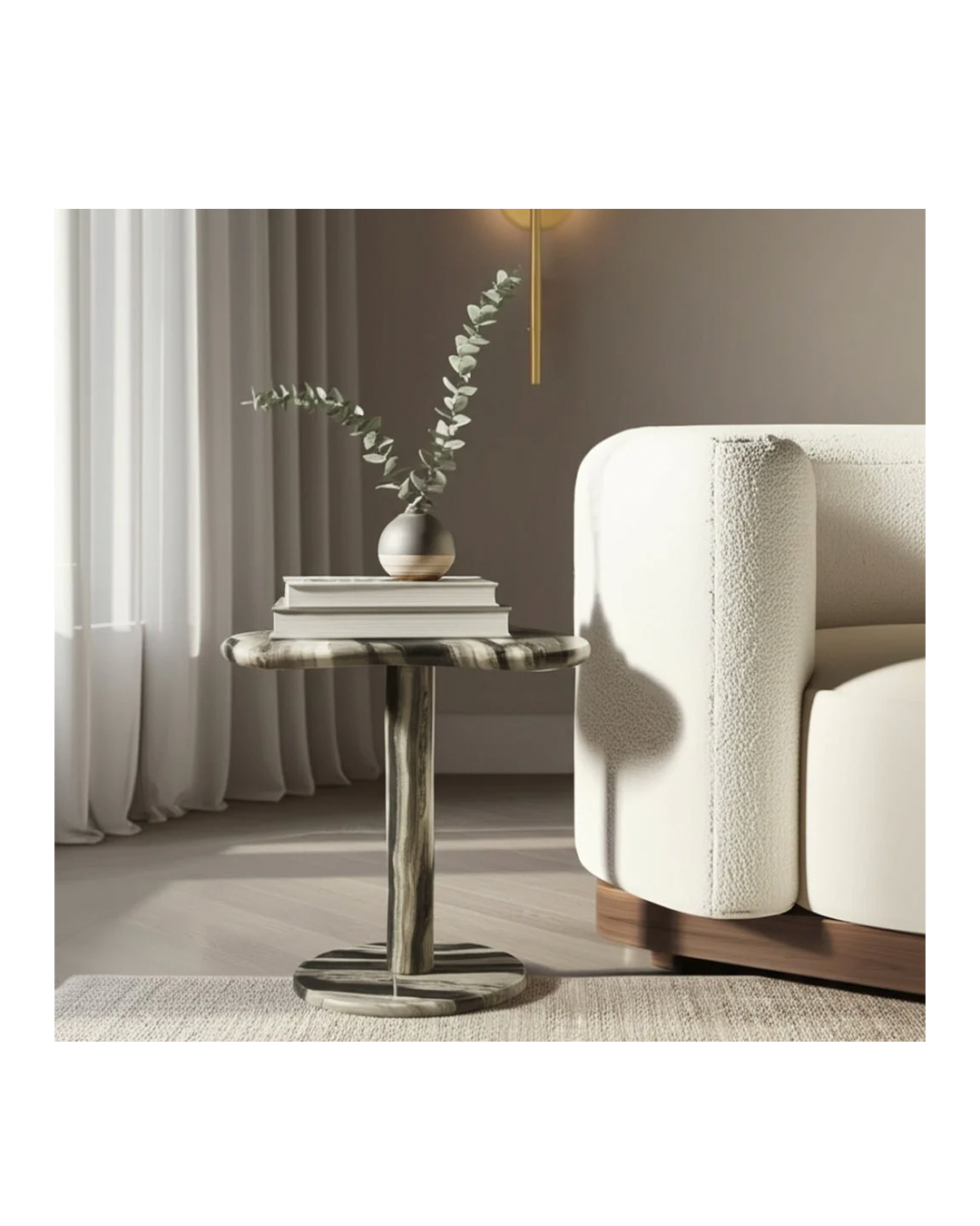 DUMAH MARBLE ACCENT TABLE