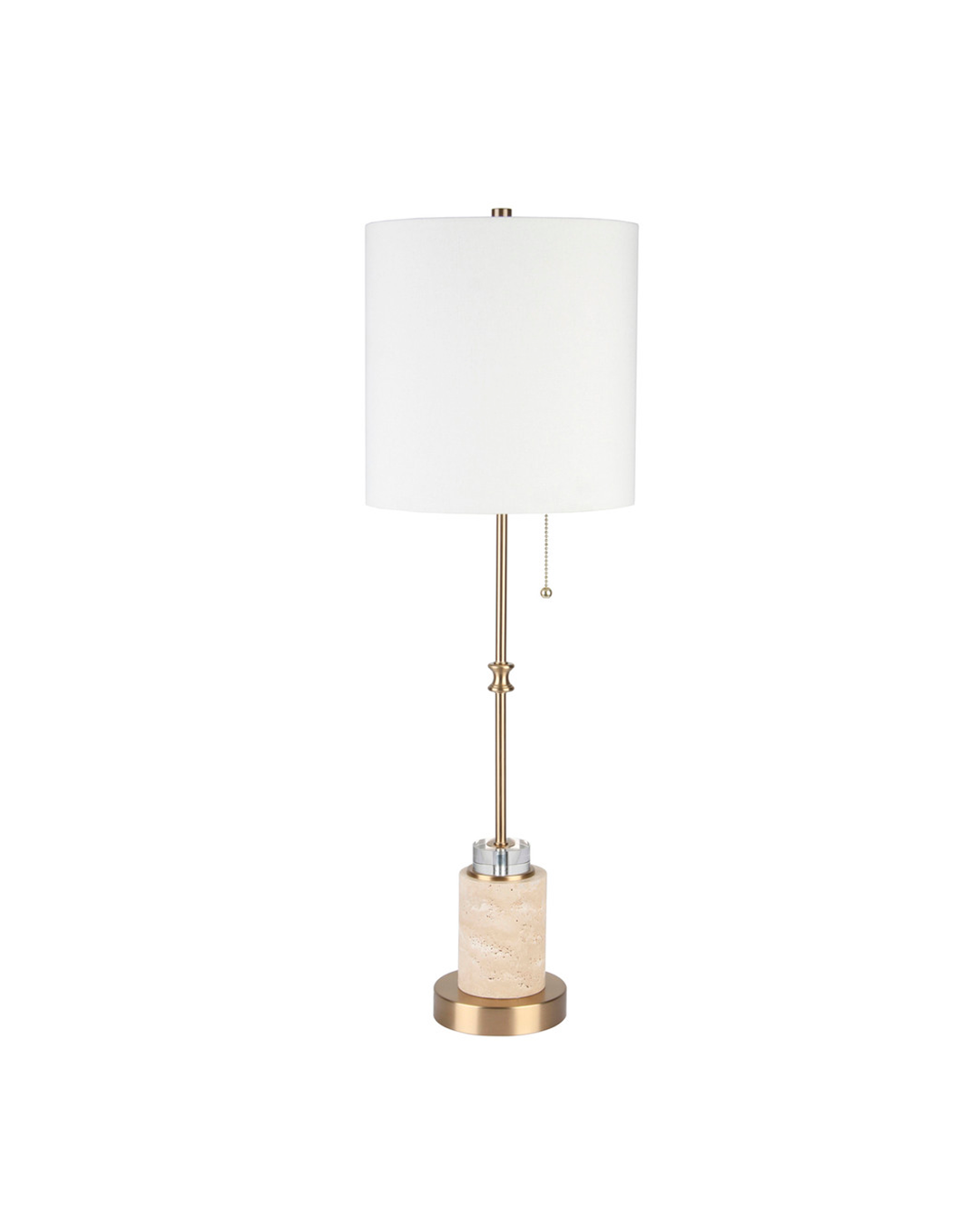 FRANKLINE TRAVERTINE BUFFET LAMP