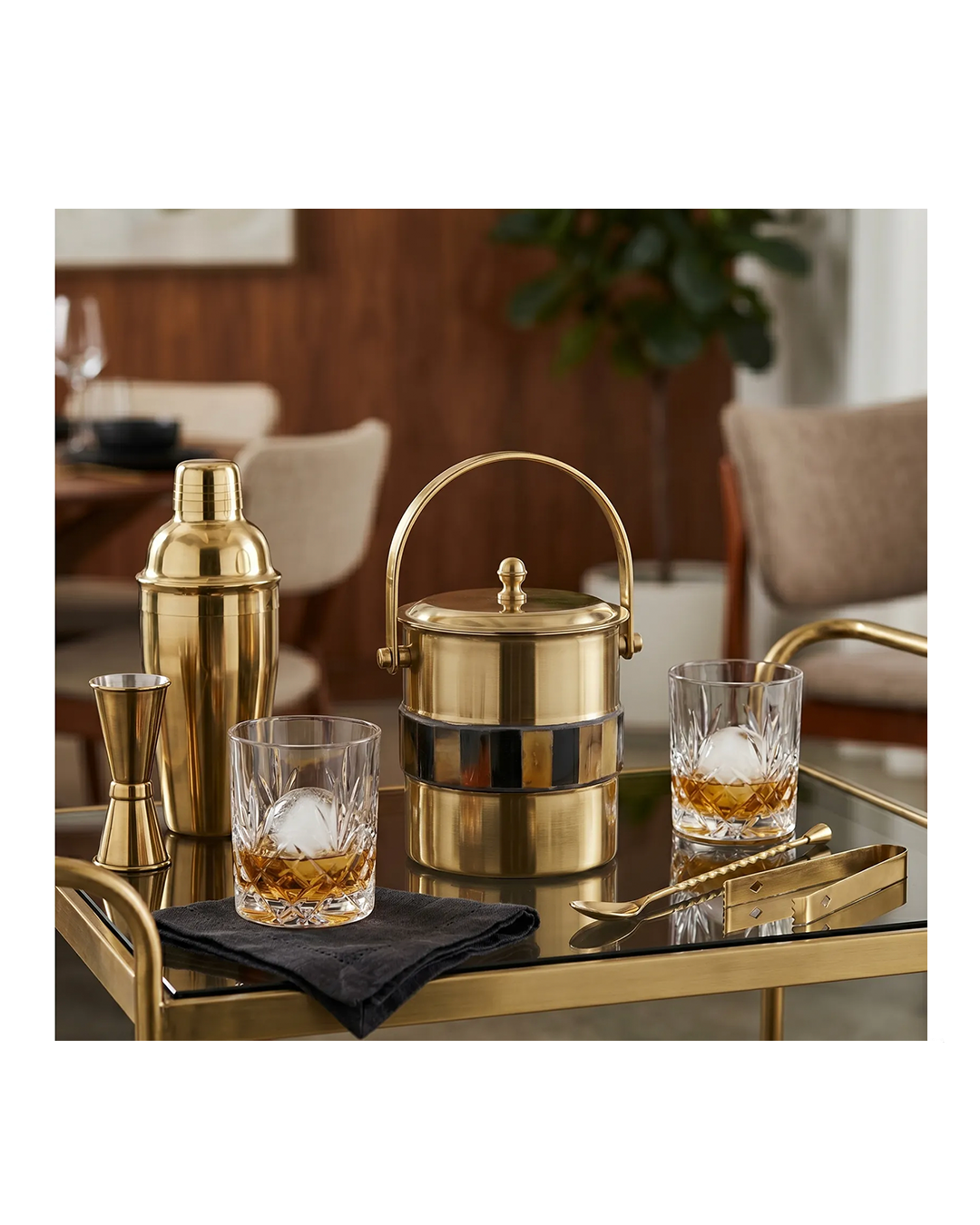 STRYKER HORN INLAY ICE BUCKET