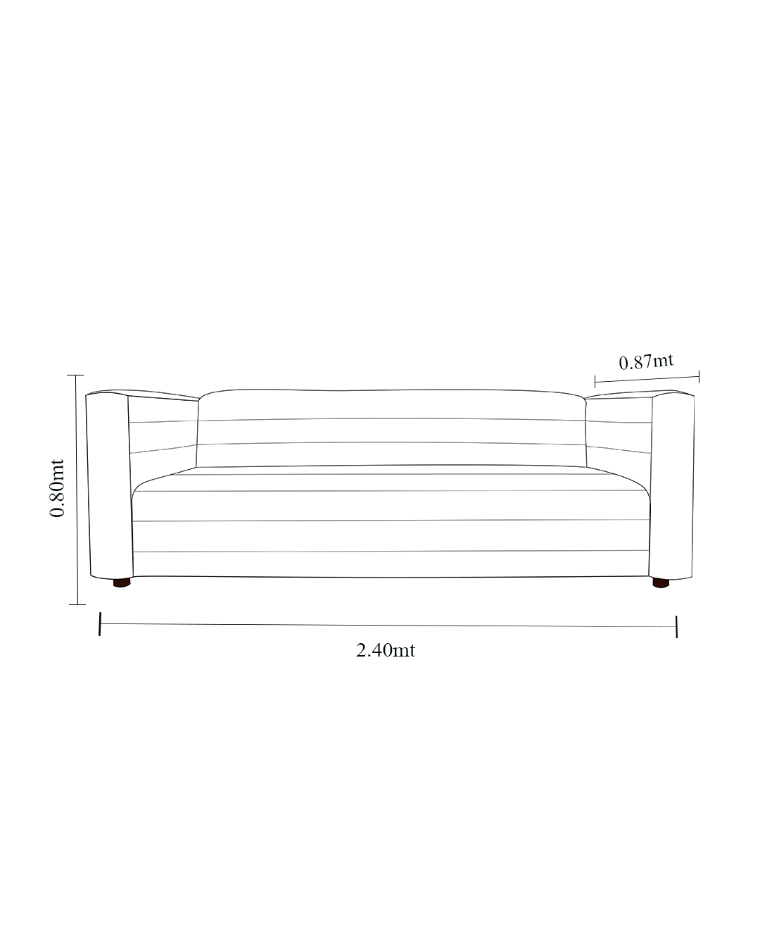 SOFA CHESTERFIELD SAND