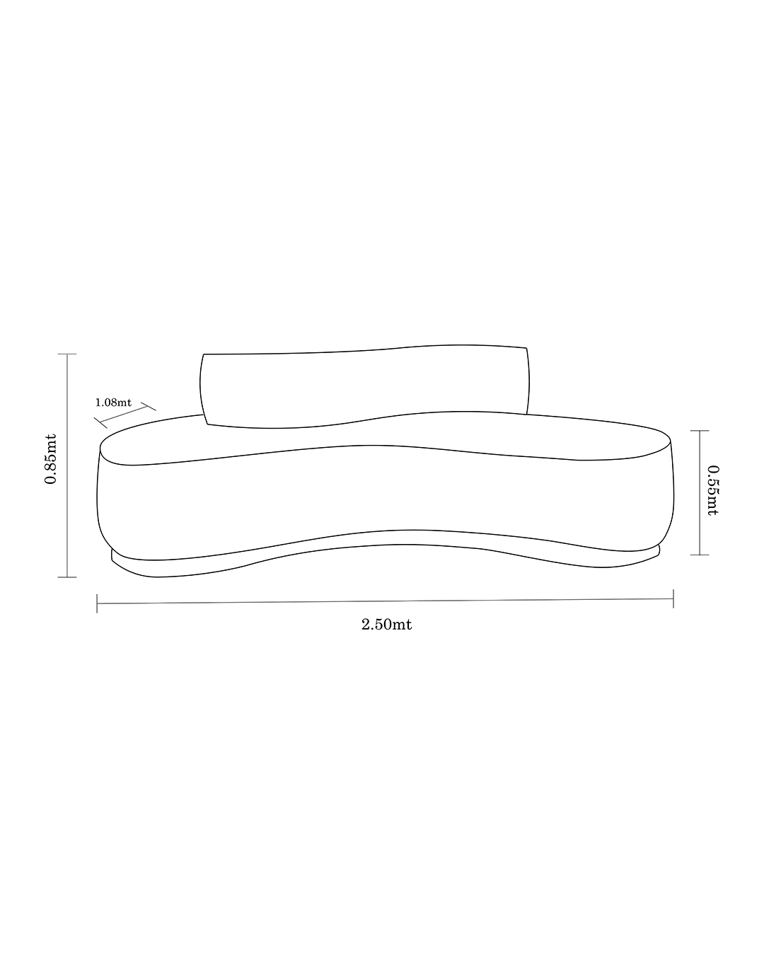 VULCANO CURVED SOFA