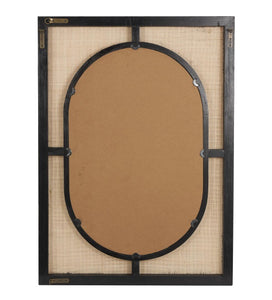 RATTAN WD WALL MIRROR 30''W, 42''H