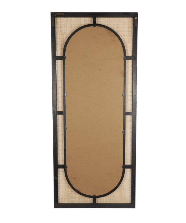 RATTAN WD WALL MIRROR 30''W, 70''H