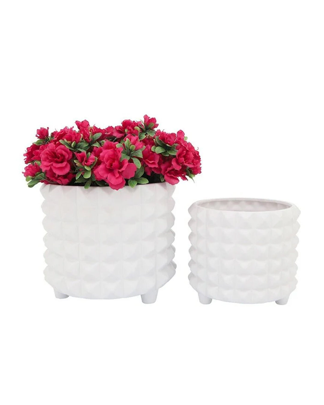 12" SPIKEY FOOTED PLANTER