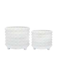 12" SPIKEY FOOTED PLANTER