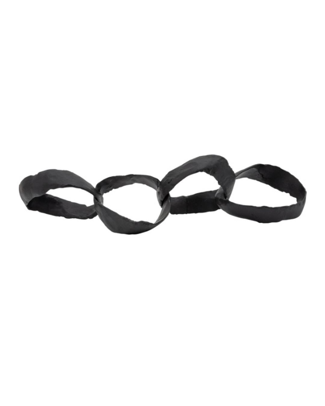 24" METAL RING CHAINS, BLACK