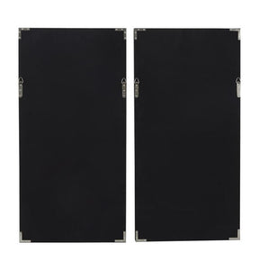 WHITE PAPER GEOMETRIC HANDMADE 3D ORIGAMI SHADOW BOX WITH BLACK FRAME, SET OF 2 20"W, 39"H