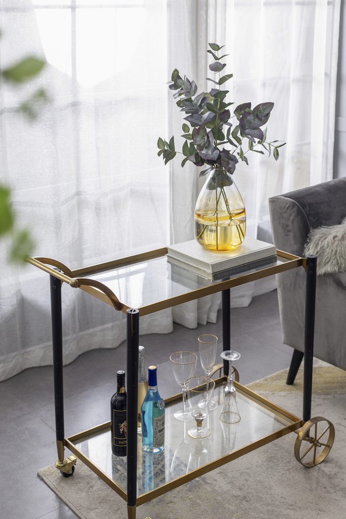 CLASSIC CHIC GOLD SERVING CART
