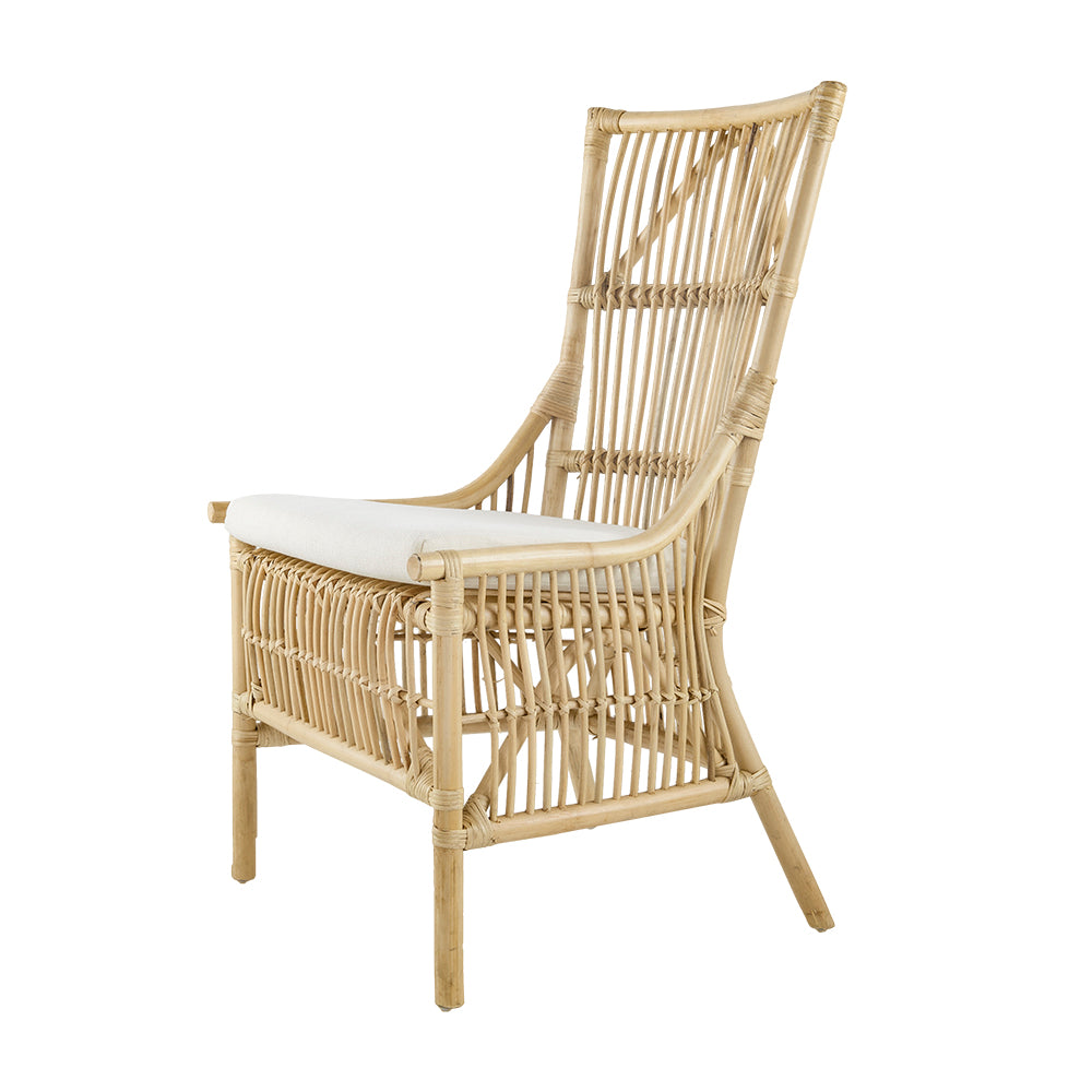 RATTAN CHAIR LOW ARM REST 