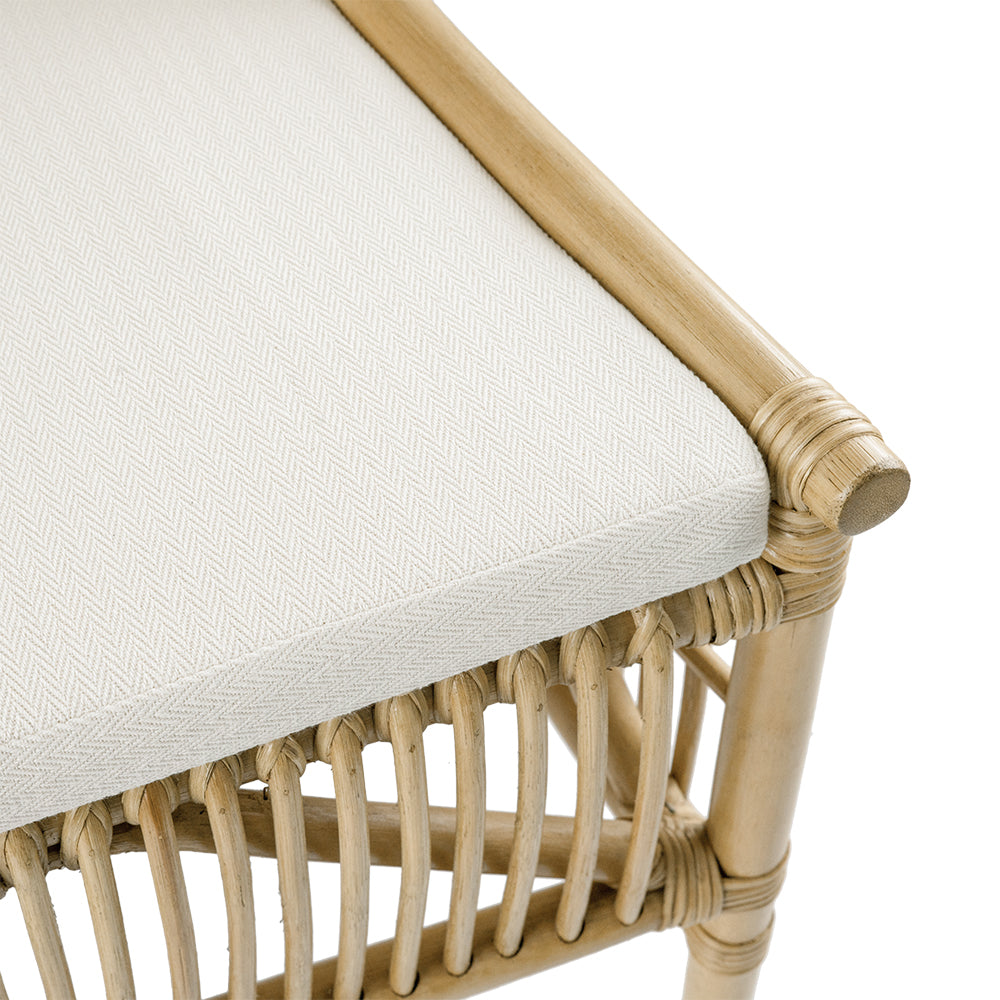 RATTAN CHAIR LOW ARM REST 