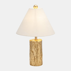 RESIN 21" TEXTURED TABLE LAMP, GOLD / -25%