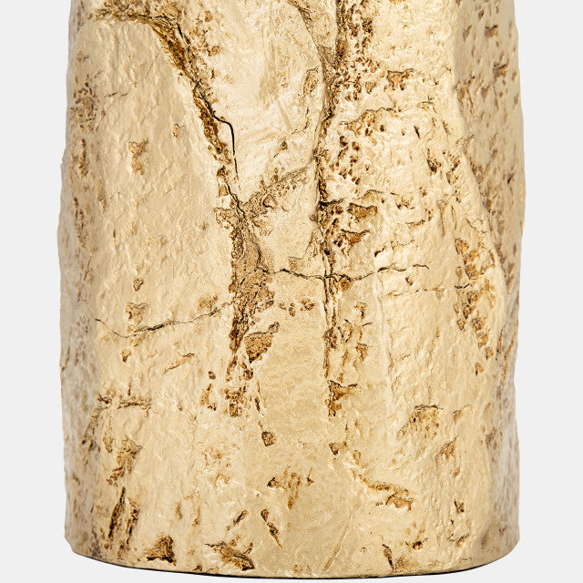 RESIN 21" TEXTURED TABLE LAMP, GOLD / -25%