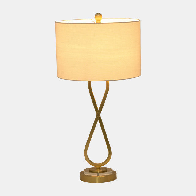 METAL INFINITY TABLE LAMP, GOLD / -25%