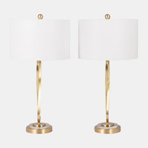 METAL INFINITY TABLE LAMP, GOLD / -25%