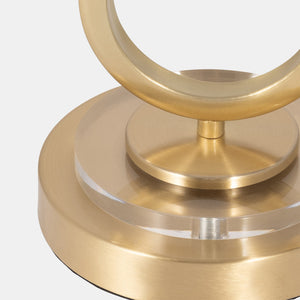 METAL INFINITY TABLE LAMP, GOLD / -25%