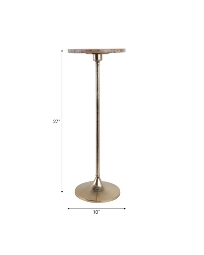 MARBLE TOP DRINK TABLE