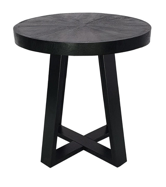 COFFEE TABLE 24" ROUND W/ CROSS LEG
