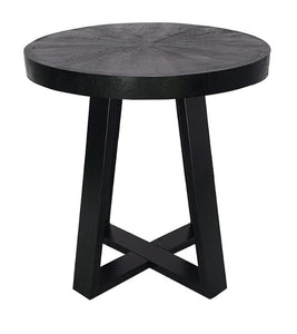 COFFEE TABLE 24" ROUND W/ CROSS LEG