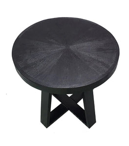 COFFEE TABLE 24" ROUND W/ CROSS LEG