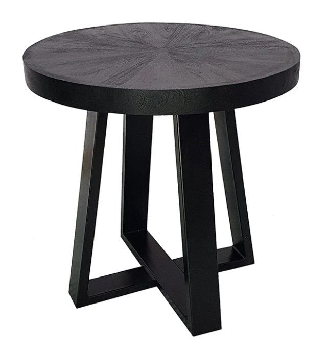 COFFEE TABLE 24" ROUND W/ CROSS LEG