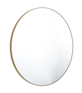 WOOD WALL MIRROR WITH THIN FRAME, 36" X 1" X 36"