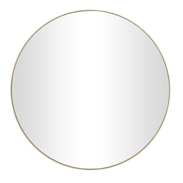 WOOD WALL MIRROR WITH THIN FRAME, 36" X 1" X 36"