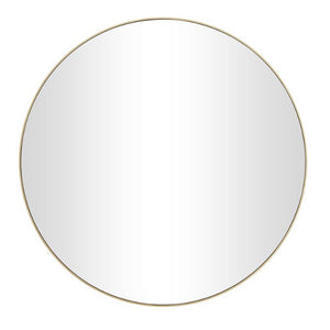 WOOD WALL MIRROR WITH THIN FRAME, 36" X 1" X 36"