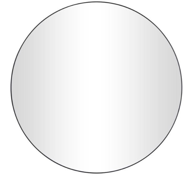 WOOD WALL MIRROR WITH THIN FRAME, 42" X 1" X 42"