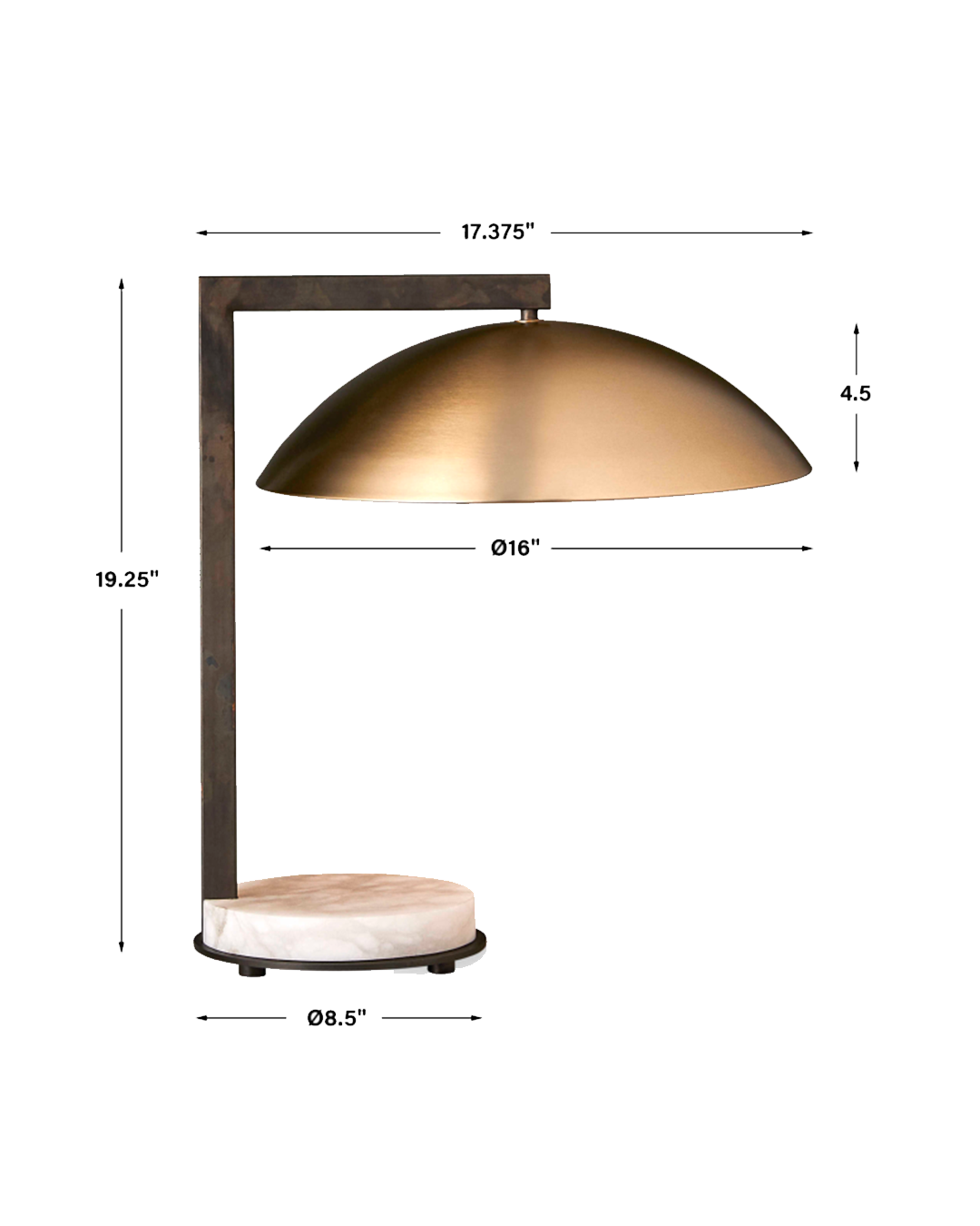 ADAMI TRAVERTINE DESK LAMP