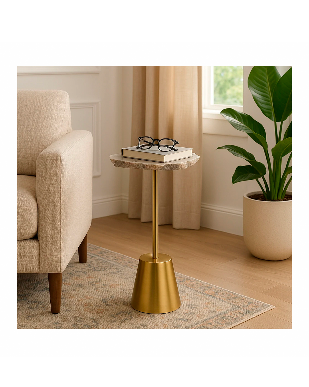 REYKUR SHORT RAW AGATE TABLE
