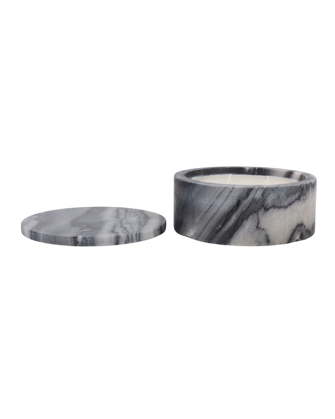 AMBER & OAK MARBLE STONE CANDLE