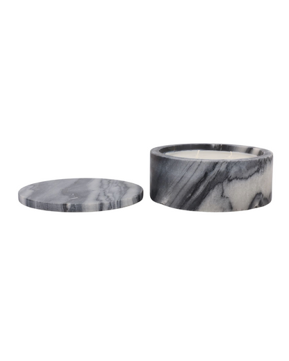 AMBER & OAK MARBLE STONE CANDLE