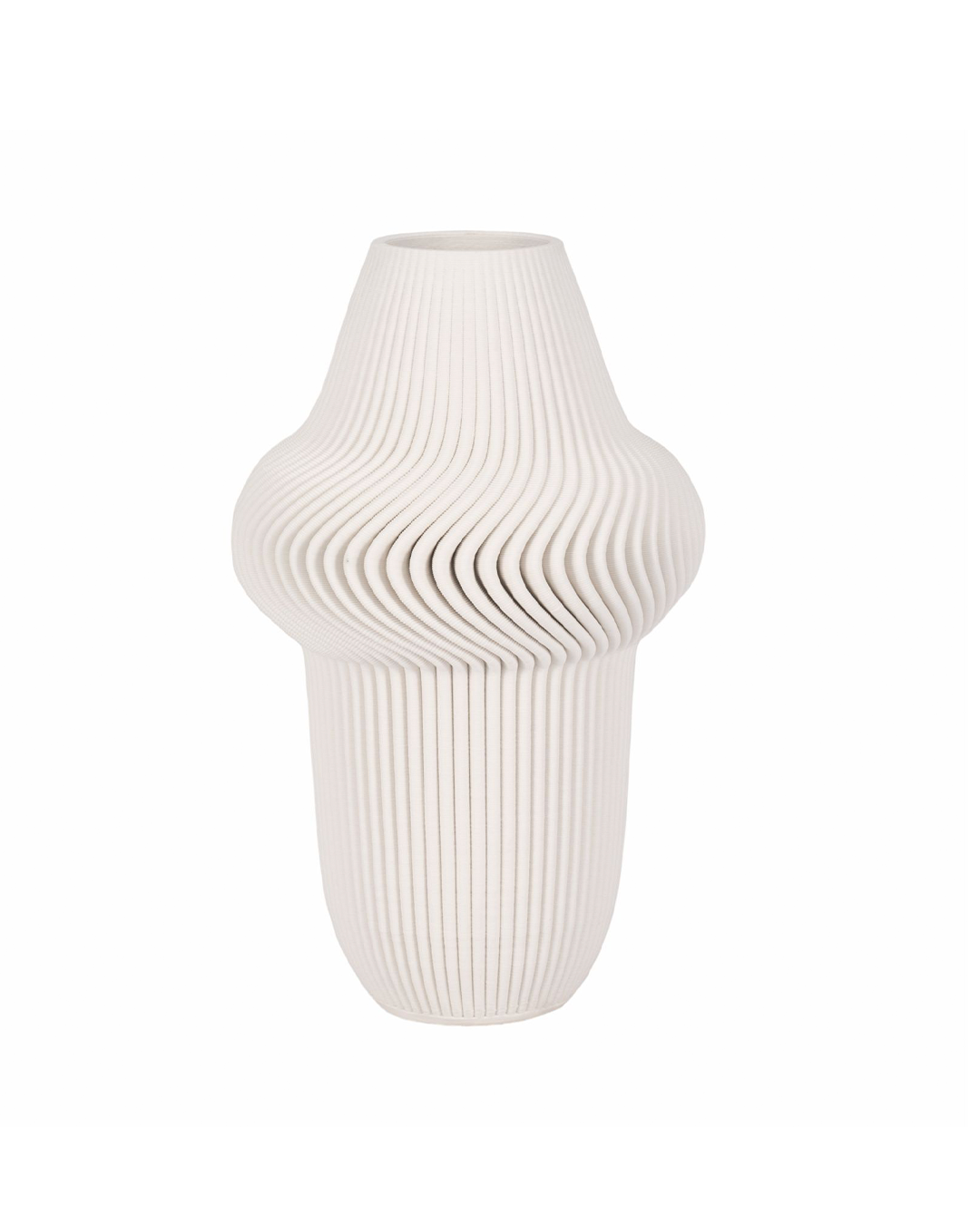 ANTILLES 3D PRINTED VASE IVORY / BEIGE