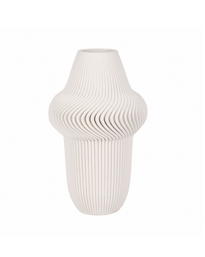 ANTILLES 3D PRINTED VASE IVORY / BEIGE