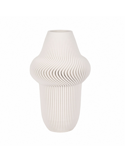 ANTILLES 3D PRINTED VASE IVORY / BEIGE