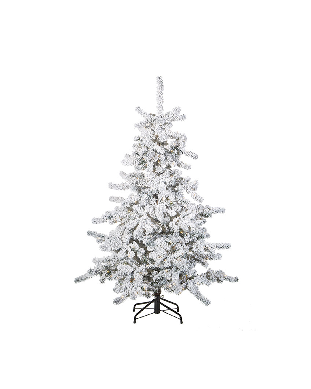 ARBOL 5.5 PIES NEVADO CON 400 LUCES LED