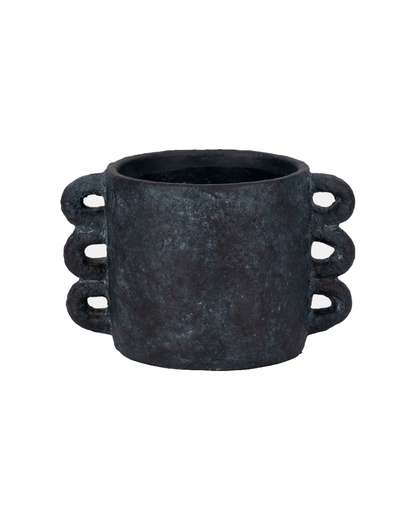 ARCH HANDLE PLANTER BLK