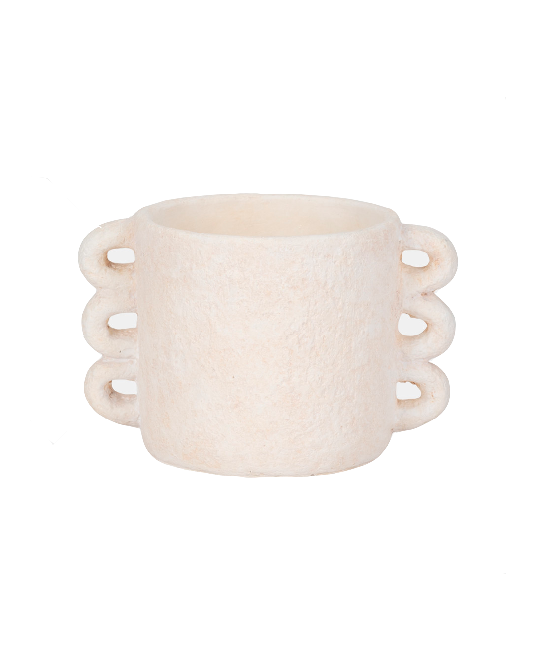 ARCH HANDLE PLANTER WHT