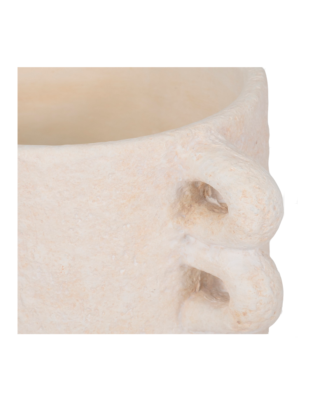 ARCH HANDLE PLANTER WHT