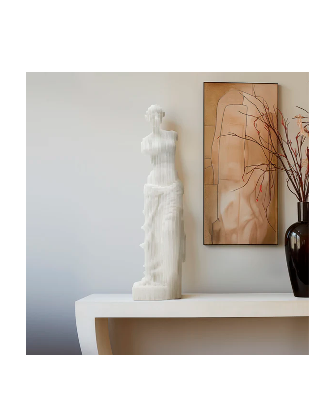 ARDEN OVERSIZED QUARTZ RESIN FLOOR STATUARY