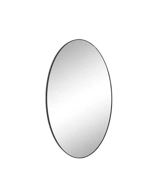 BLACK OVAL SHAPED WALL MIRROR / -50%