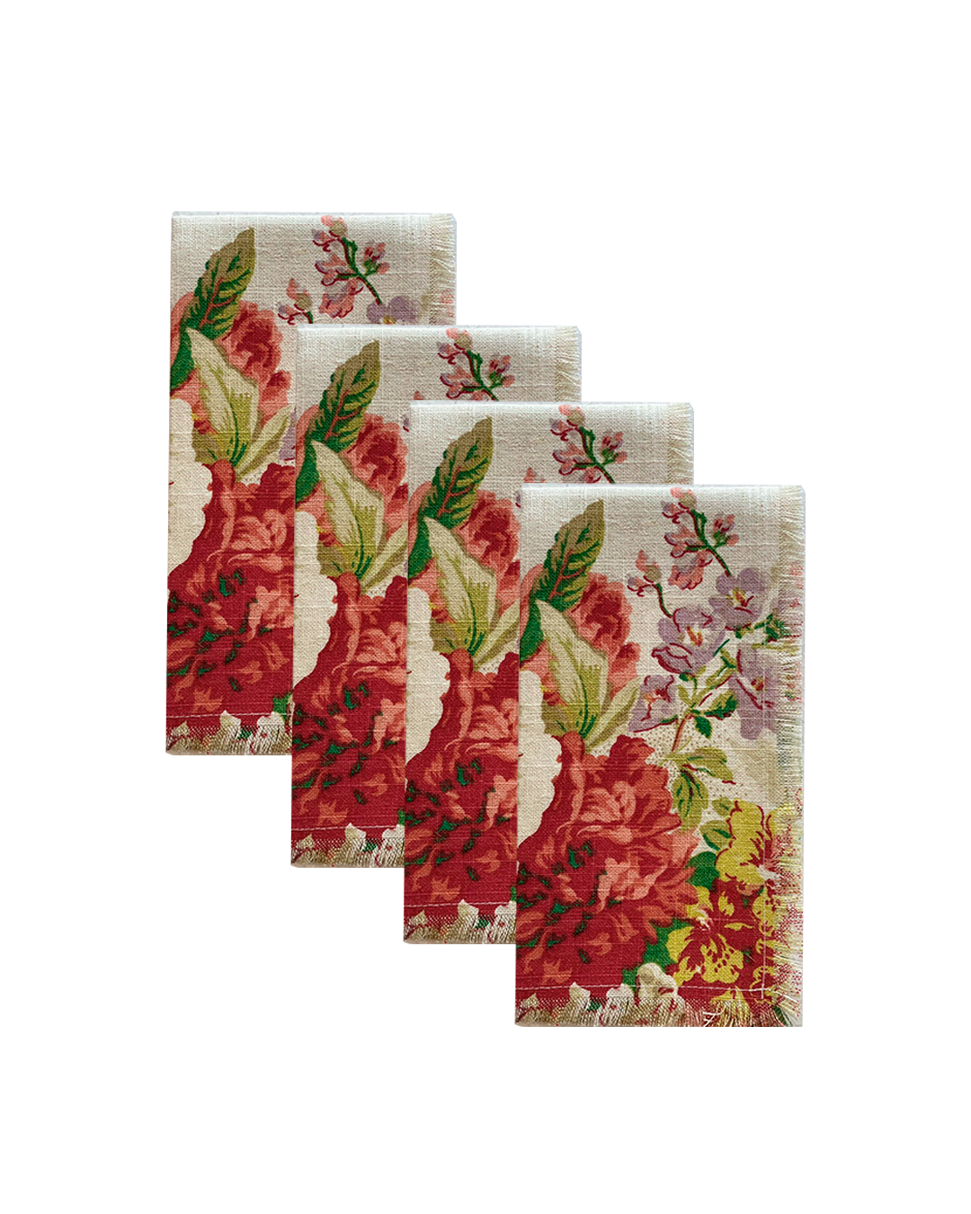 SET DE 4 SERVILLETAS BOTANICAL LINEN