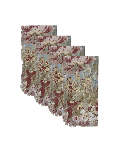 SET DE 4 SERVILLETAS BOTANICAL LINEN