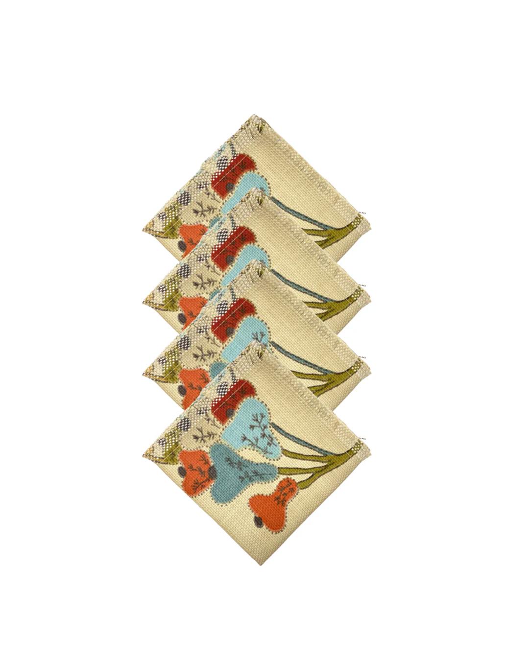 SET 4 SERVILLETAS BOTANICAL