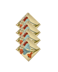 SET 4 SERVILLETAS BOTANICAL