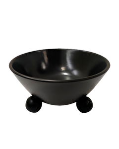 BOWL WITH BALL FEET, BLACK 12'' / -25%
