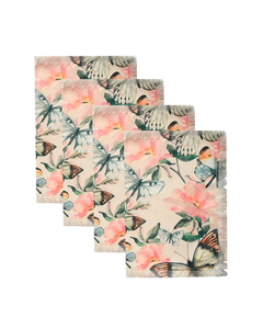 SET DE 4 INDIVIDUALES SOFIMON FRINGED