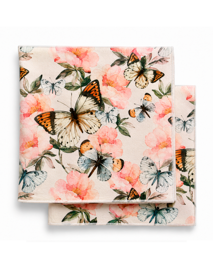 SET DE 4 SERVILLETAS BUTTERFLY GARDEN