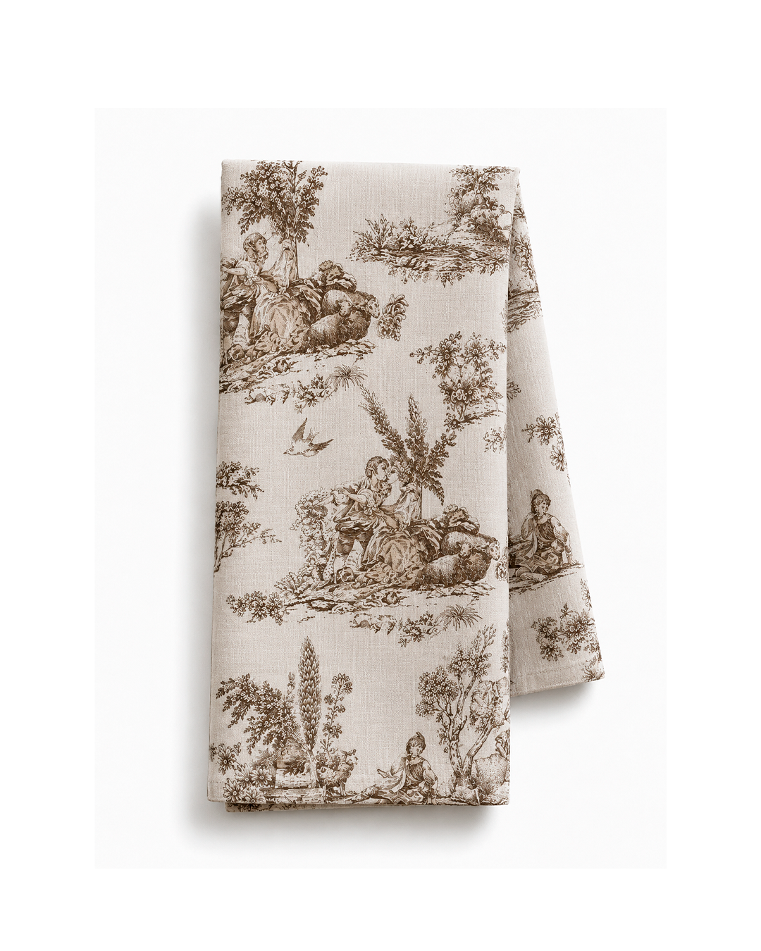SET DE 4 SERVILLETAS NAPKINS TOILE DI JOUY MOCHA