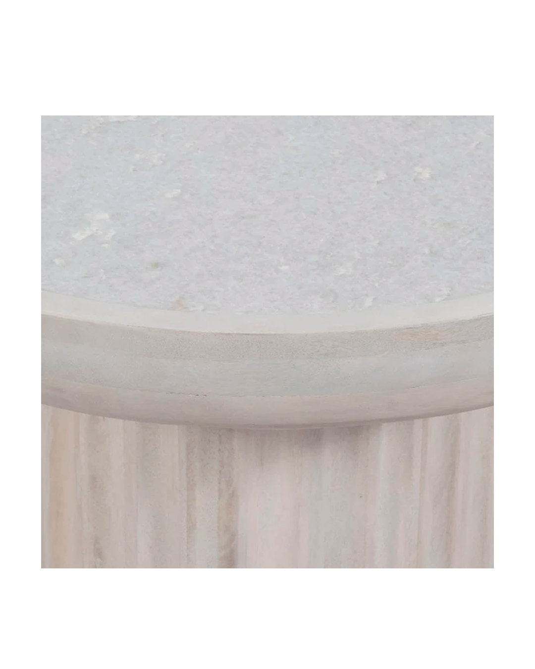 CARVED WOOD BASE MARBLE TOP